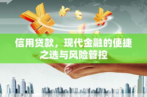 喜德信用贷款，现代金融的便捷之选与风险管控