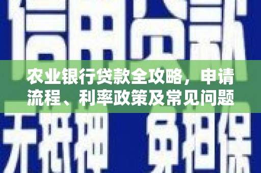 喜德农业银行贷款全攻略，申请流程、利率政策及常见问题解析