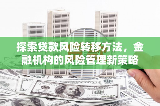 喜德探索贷款风险转移方法，金融机构的风险管理新策略