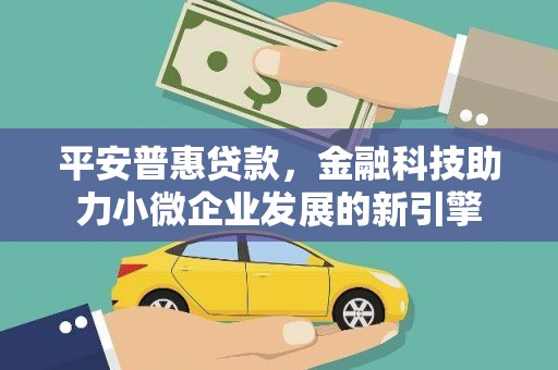 喜德平安普惠贷款，金融科技助力小微企业发展的新引擎