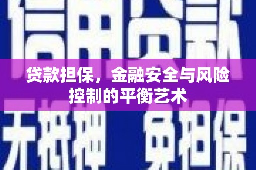 喜德贷款担保，金融安全与风险控制的平衡艺术