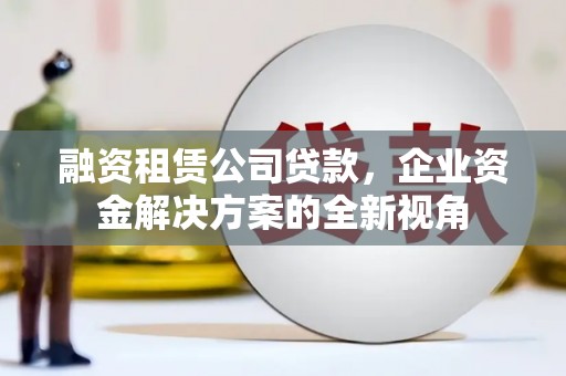 喜德融资租赁公司贷款，企业资金解决方案的全新视角