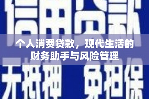 喜德个人消费贷款，现代生活的财务助手与风险管理