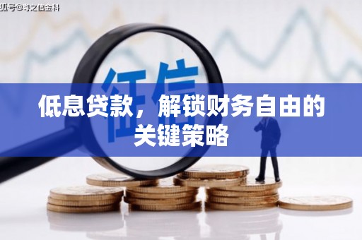 喜德低息贷款，解锁财务自由的关键策略