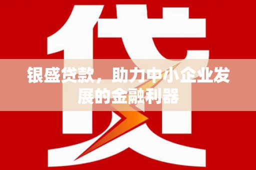 喜德银盛贷款，助力中小企业发展的金融利器