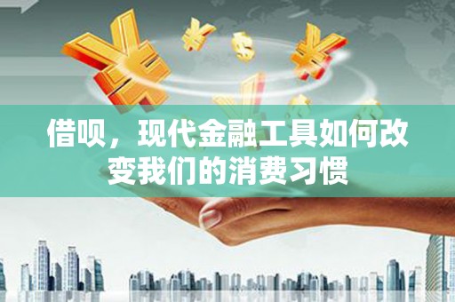 喜德借呗，现代金融工具如何改变我们的消费习惯