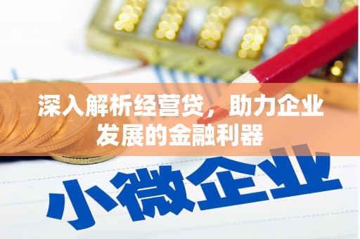 喜德深入解析经营贷，助力企业发展的金融利器