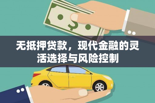 喜德无抵押贷款，现代金融的灵活选择与风险控制