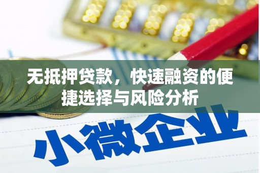喜德无抵押贷款，快速融资的便捷选择与风险分析