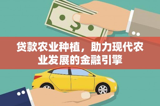 喜德贷款农业种植，助力现代农业发展的金融引擎