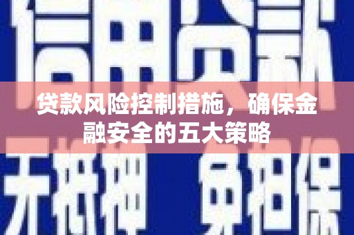 喜德贷款风险控制措施，确保金融安全的五大策略