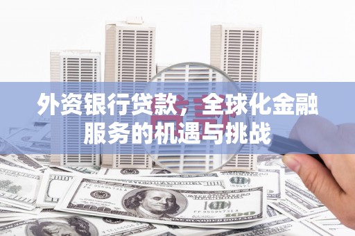 喜德外资银行贷款，全球化金融服务的机遇与挑战