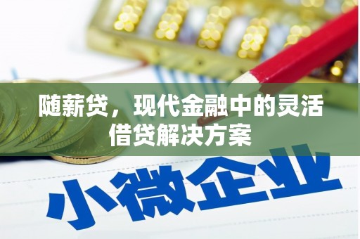 喜德随薪贷，现代金融中的灵活借贷解决方案