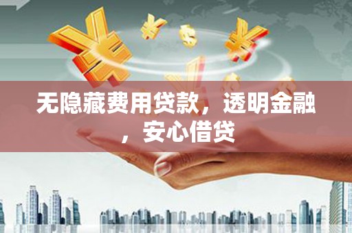 喜德无隐藏费用贷款，透明金融，安心借贷