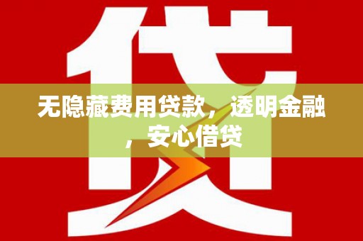喜德无隐藏费用贷款，透明金融，安心借贷