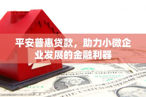 喜德平安普惠贷款，助力小微企业发展的金融利器