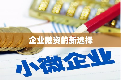 喜德企业融资的新选择