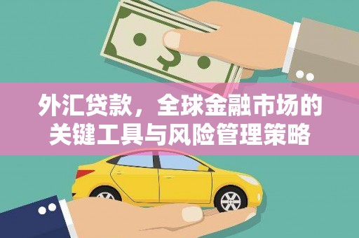 喜德外汇贷款，全球金融市场的关键工具与风险管理策略