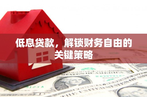 喜德低息贷款，解锁财务自由的关键策略
