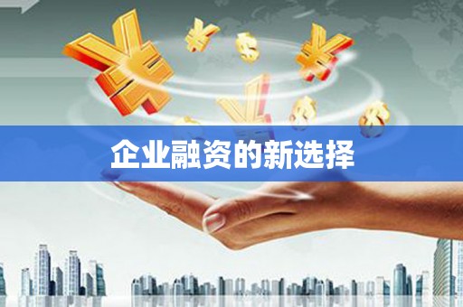 喜德企业融资的新选择