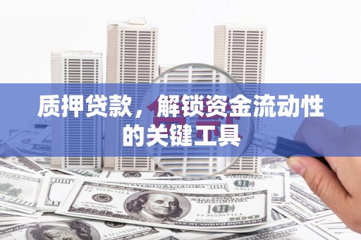 喜德质押贷款，解锁资金流动性的关键工具