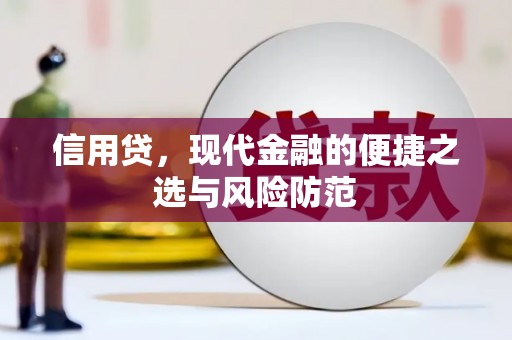 喜德信用贷，现代金融的便捷之选与风险防范