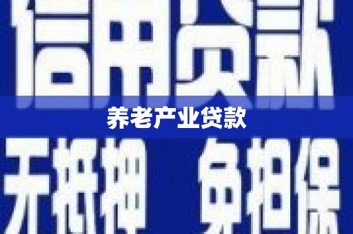 喜德养老产业贷款