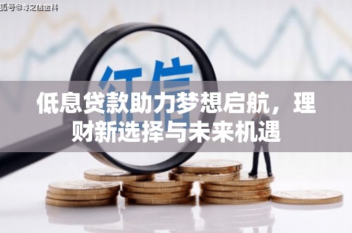 喜德低息贷款助力梦想启航，理财新选择与未来机遇
