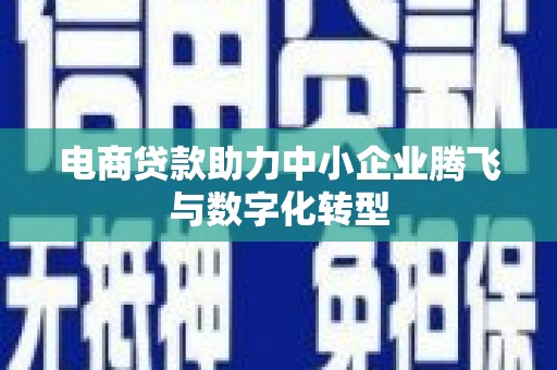喜德电商贷款助力中小企业腾飞与数字化转型