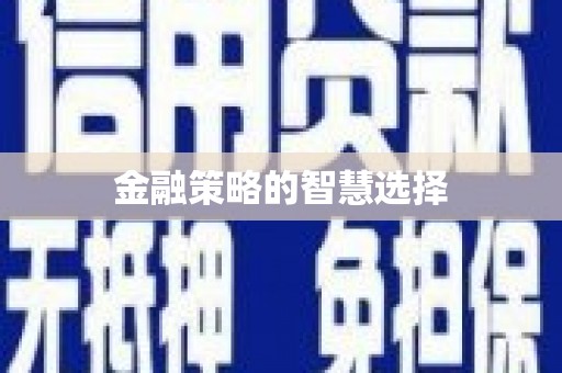 喜德金融策略的智慧选择